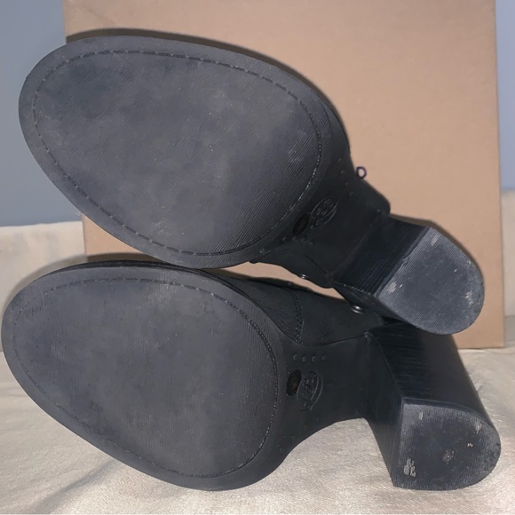 Lucky Brand black peep toe booties size 7.5 - Picture 9 of 9
